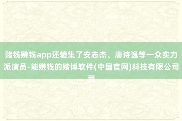 赌钱赚钱app还辘集了安志杰、唐诗逸等一众实力派演员-能赚钱的赌博软件(中国官网)科技有限公司